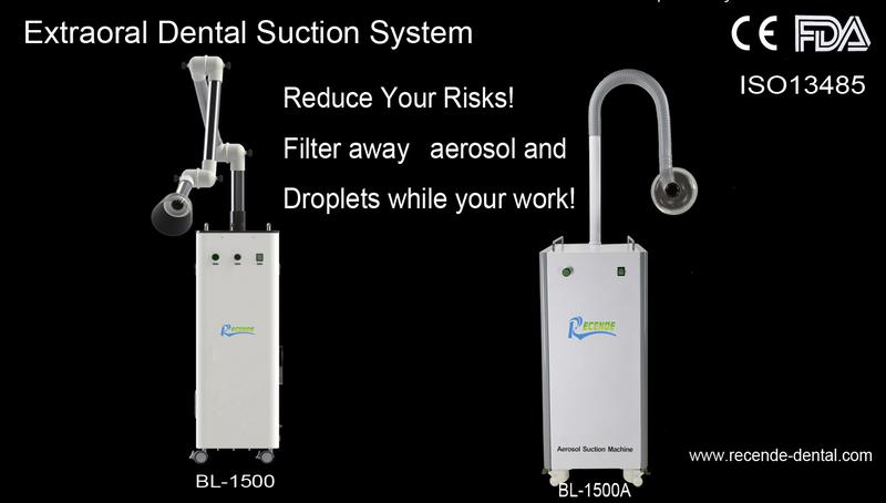 BL-1500 Extra Oral Dental Suction System  Reduce Your Risks!  Filter away aerosol and droplets while your work!